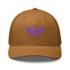 Purple Embroidered Logo Trucker Hat | Retro