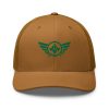Kelly Green Embroidered Logo Trucker Hat | Retro
