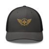 Old Gold Embroidered Logo Trucker Hat | Retro