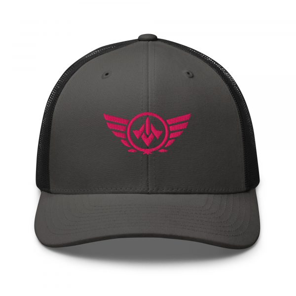 Flamingo Embroidered Logo Trucker Hat | Retro