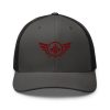Maroon Embroidered Logo Trucker Hat | Retro