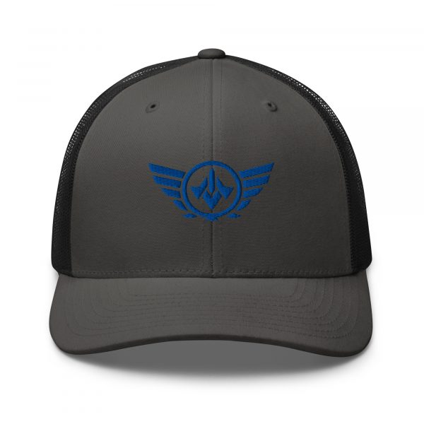 Royal Embroidered Logo Trucker Hat | Retro