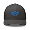 Aqua Embroidered Logo Trucker Hat | Retro