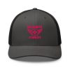 Flamingo Embroidered Brand Logo Trucker Hat | Retro