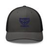 Navy Embroidered Brand Logo Trucker Hat | Retro