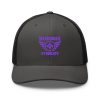 Purple Embroidered Brand Logo Trucker Hat | Retro