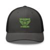 Kiwi Green Embroidered Brand Logo Trucker Hat | Retro