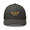 Old Gold Embroidered Logo Trucker Hat | Retro