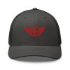 Red Embroidered Logo Trucker Hat | Retro