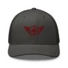 Maroon Embroidered Logo Trucker Hat | Retro