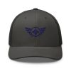 Navy Embroidered Logo Trucker Hat | Retro