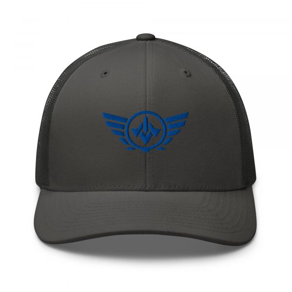Royal Embroidered Logo Trucker Hat | Retro