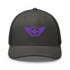 Purple Embroidered Logo Trucker Hat | Retro