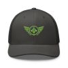 Kiwi Green Embroidered Logo Trucker Hat | Retro