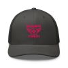 Flamingo Embroidered Brand Logo Trucker Hat | Retro