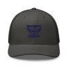 Navy Embroidered Brand Logo Trucker Hat | Retro