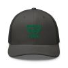 Kelly Green Embroidered Brand Logo Trucker Hat | Retro