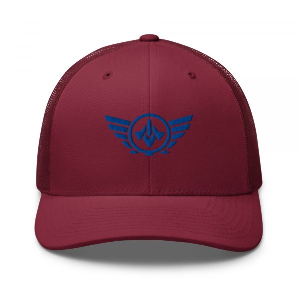 Royal Embroidered Logo Trucker Hat | Retro