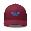 Aqua Embroidered Logo Trucker Hat | Retro