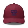 Navy Embroidered Brand Logo Trucker Hat | Retro