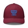 Aqua Embroidered Brand Logo Trucker Hat | Retro