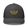 Old Gold Embroidered Logo Trucker Hat | Retro