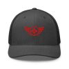 Red Embroidered Logo Trucker Hat | Retro