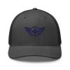 Navy Embroidered Logo Trucker Hat | Retro