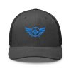 Aqua Embroidered Logo Trucker Hat | Retro