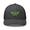 Kiwi Green Embroidered Logo Trucker Hat | Retro