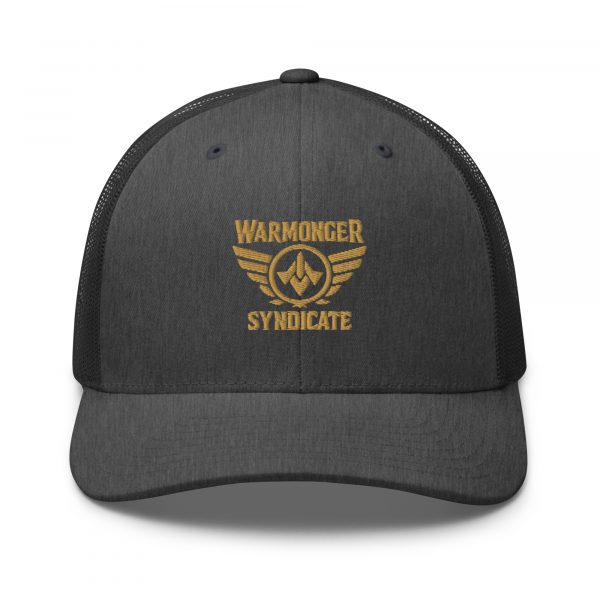 Old Gold Embroidered Brand Logo Trucker Hat | Retro