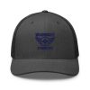 Navy Embroidered Brand Logo Trucker Hat | Retro