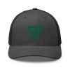 Kelly Green Embroidered Brand Logo Trucker Hat | Retro
