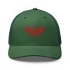 Red Embroidered Logo Trucker Hat | Retro