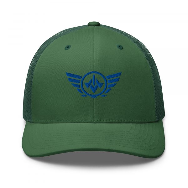 Royal Embroidered Logo Trucker Hat | Retro