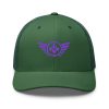 Purple Embroidered Logo Trucker Hat | Retro