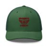 Maroon Embroidered Brand Logo Trucker Hat | Retro