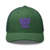 Purple Embroidered Brand Logo Trucker Hat | Retro