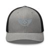 Grey Embroidered Logo Trucker Hat | Retro