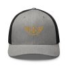 Old Gold Embroidered Logo Trucker Hat | Retro