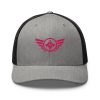 Flamingo Embroidered Logo Trucker Hat | Retro