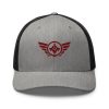 Maroon Embroidered Logo Trucker Hat | Retro