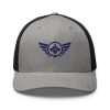 Navy Embroidered Logo Trucker Hat | Retro