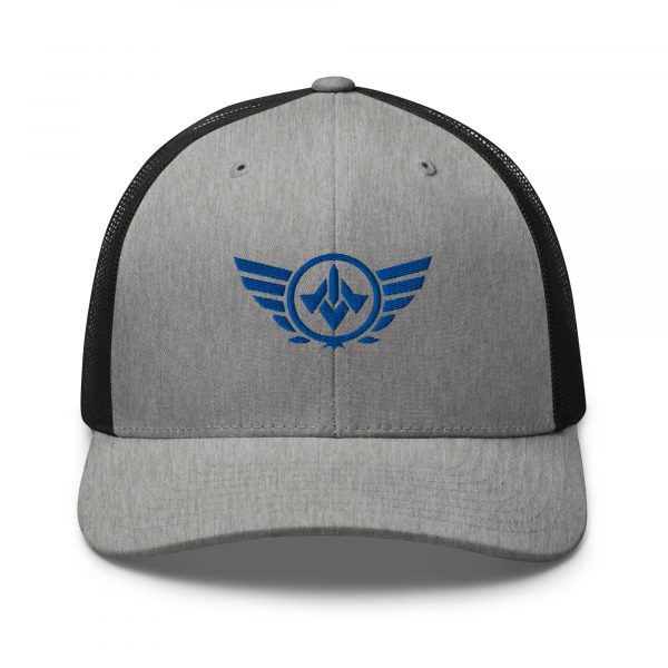 Royal Embroidered Logo Trucker Hat | Retro