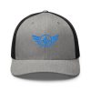 Aqua Embroidered Logo Trucker Hat | Retro