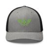 Kiwi Green Embroidered Logo Trucker Hat | Retro