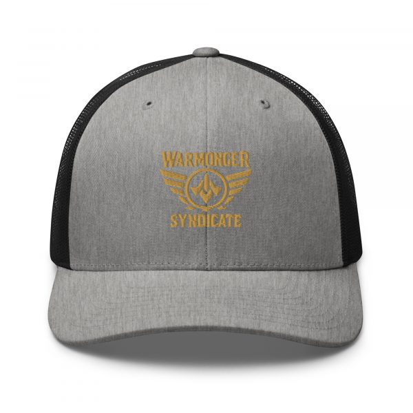 Old Gold Embroidered Brand Logo Trucker Hat | Retro