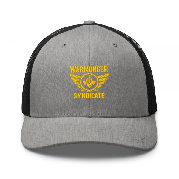 Gold Embroidered Brand Logo Trucker Hat | Retro