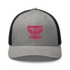Flamingo Embroidered Brand Logo Trucker Hat | Retro