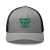 Kelly Green Embroidered Brand Logo Trucker Hat | Retro